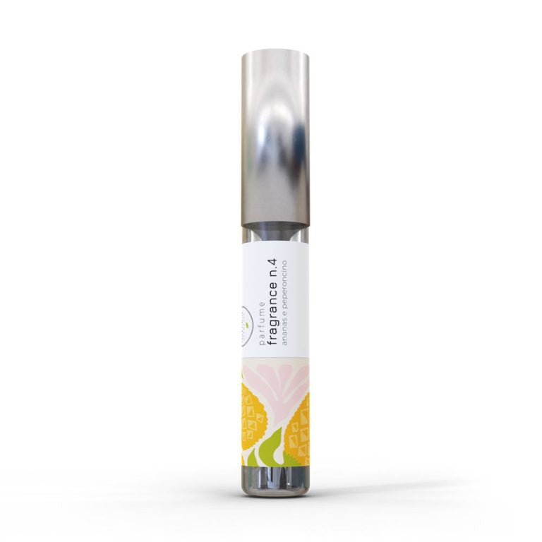 Bottle of dog and cat perfume for pets, scented with pineapple & chili 15ml