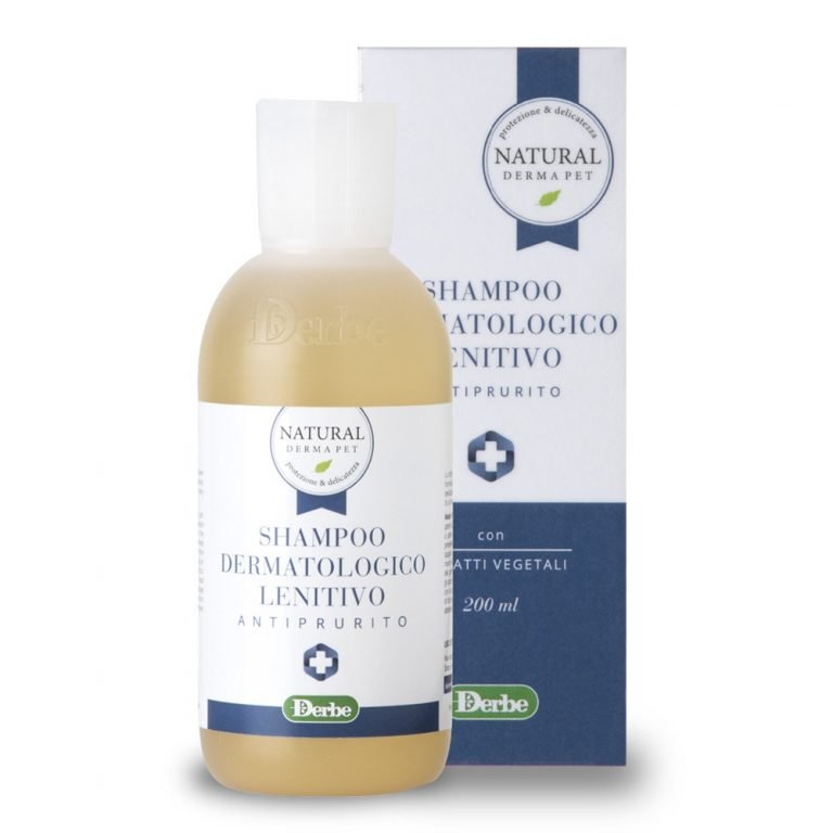 Soothing anti-itch dog shampoo with aloe and chamomile