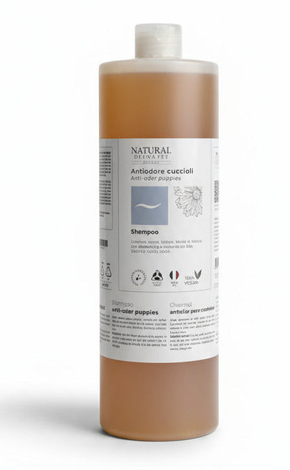 Šampūnas šuniukams itin švelnus su ryžių baltymais ir ramunėlėmis