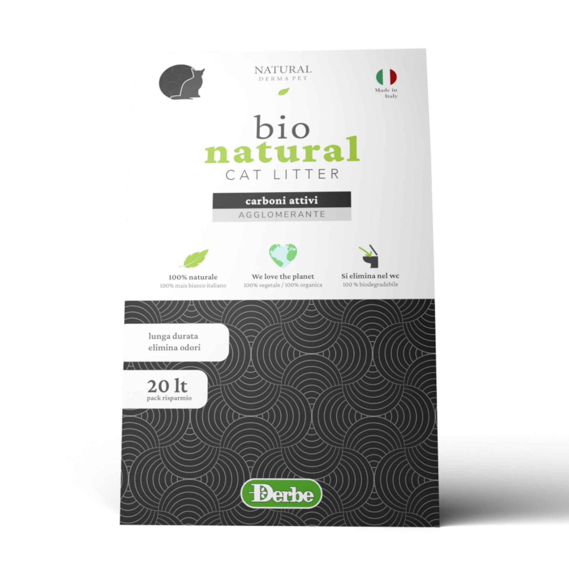 Cat Litter Bio Natural ACTIVE CARBON - 20 LT