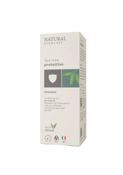 Šunų šampūnas giliai valantis su arbatmedžio aliejumi