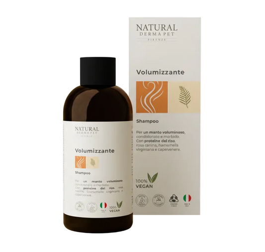 Tūrio suteikiantis šunų šampūnas minkštam ir žvilgančiam kailiui