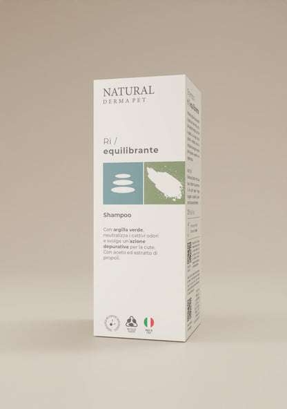 Detoksikuojantis šunų šampūnas su žaliuoju moliu ir propoliu