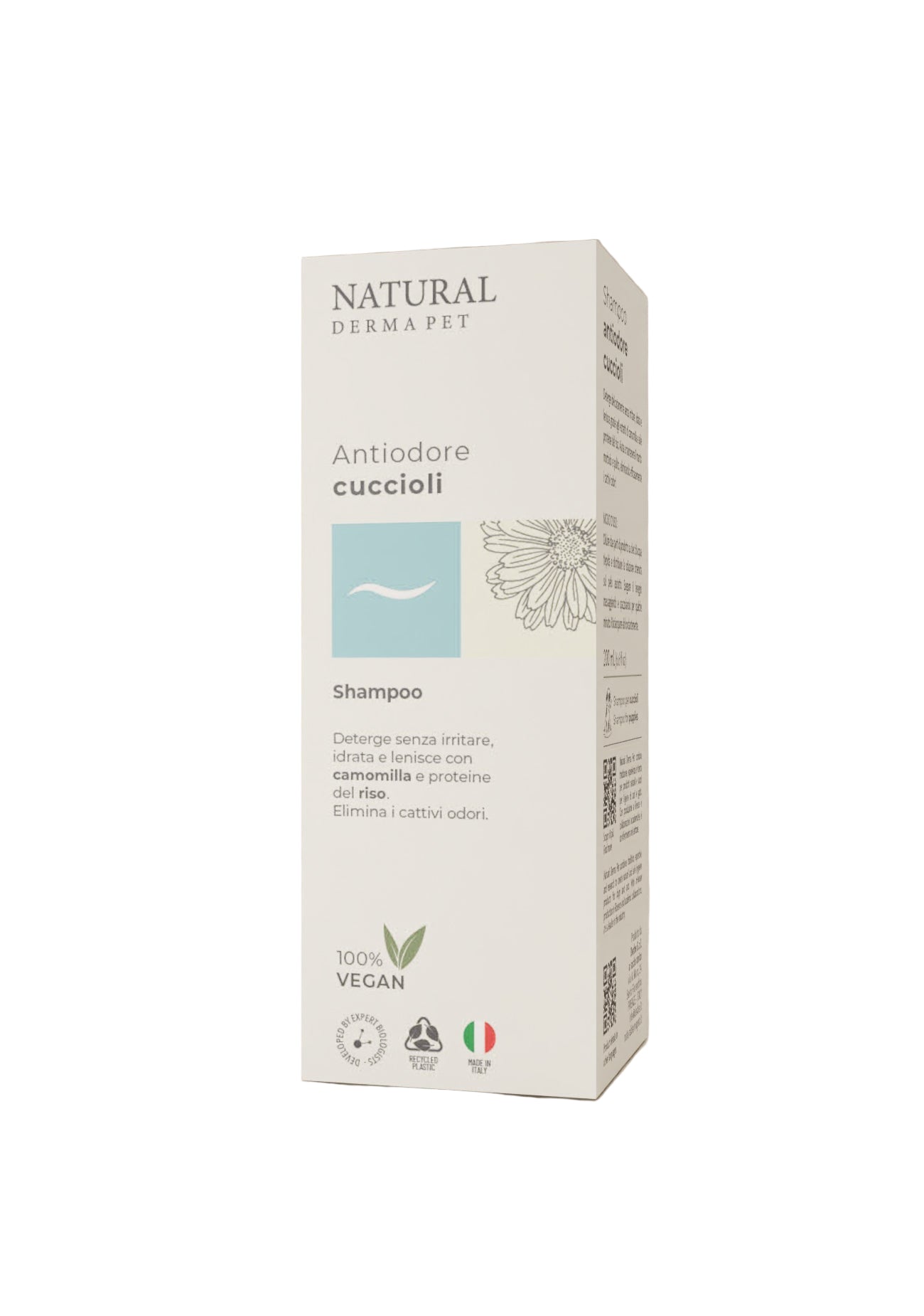 Šampūnas šuniukams itin švelnus su ryžių baltymais ir ramunėlėmis