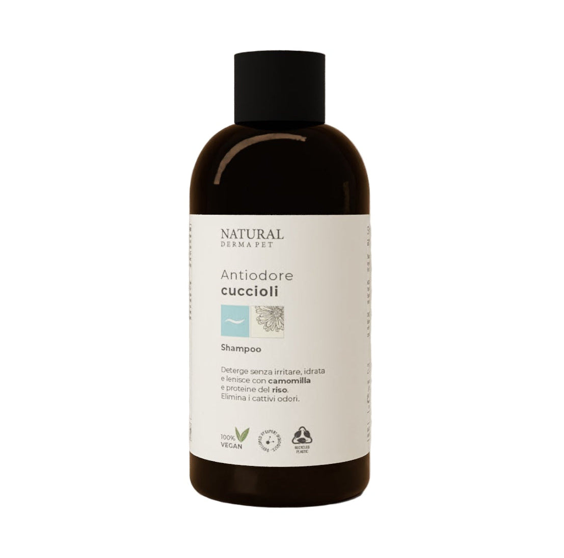 Šampūnas šuniukams itin švelnus su ryžių baltymais ir ramunėlėmis