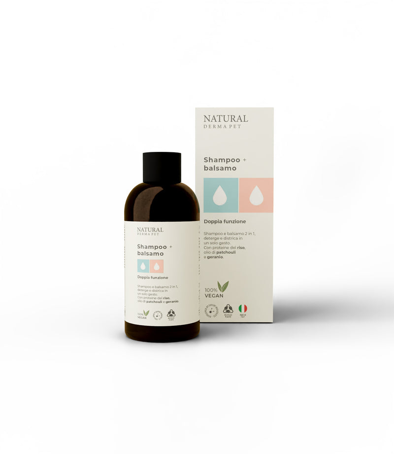 Šampūnas šunims 2in1 švelniam valymui ir maitinimui