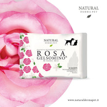 Wet Dog & Cat Wipes Rose Jasmine Scent for Coat