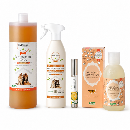 Mandarin Pet Care Bundle – Odor Control, Cleaning & Grooming