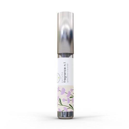 Bottle of dog and cat perfume for pets, scented with ginger & lavender 15ml