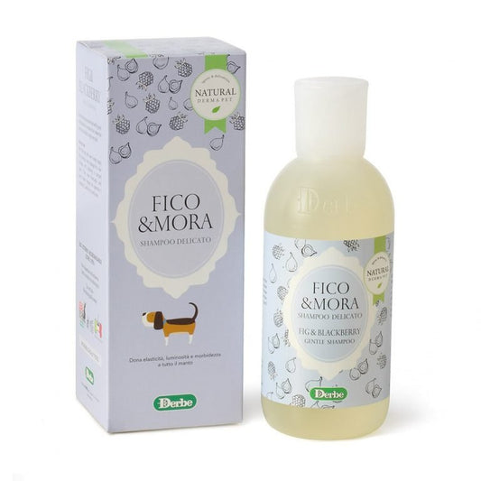Fig and wild blackberry dog shampoo for elasticity and hydration