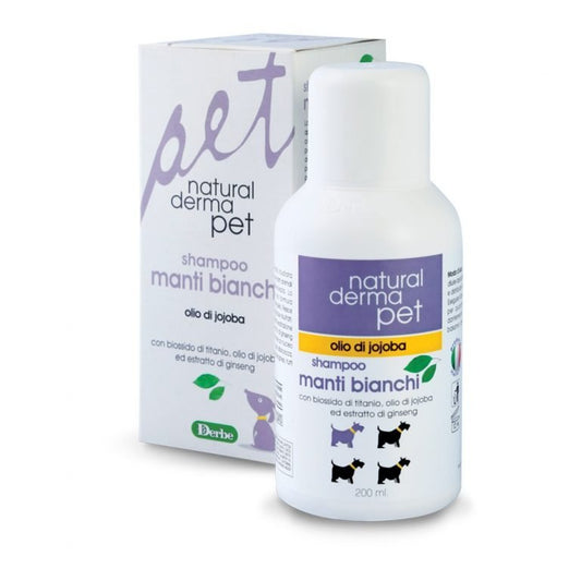 White coat dog shampoo with jojoba oil and ginseng extract