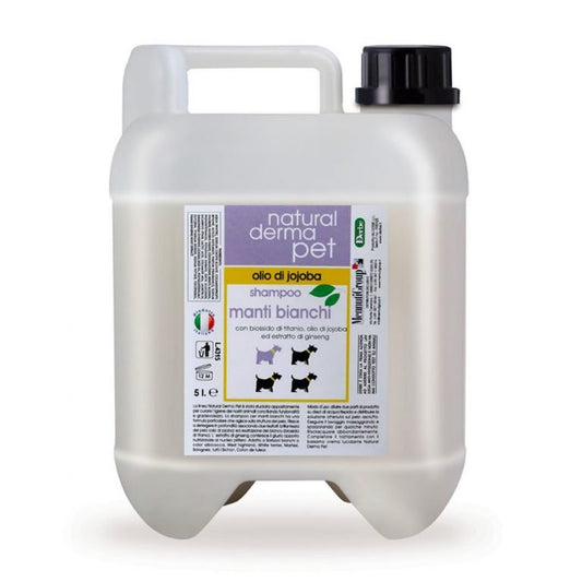 Dog shampoo for white coats with jojoba oil – 5L